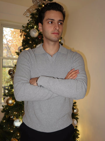 Johnny Collar Long Sleeve Top | M203