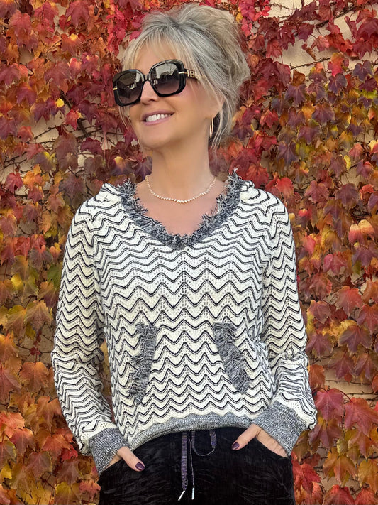 Chevron Design Fab Hoodie | SW250