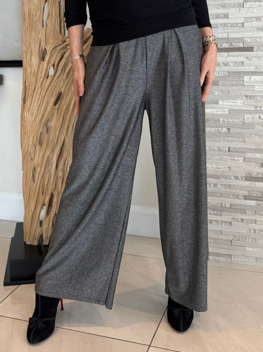 Italian Inverted Pleat Sparkle Pant | PA241