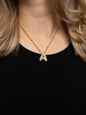 Bling Bubble Letter Initial