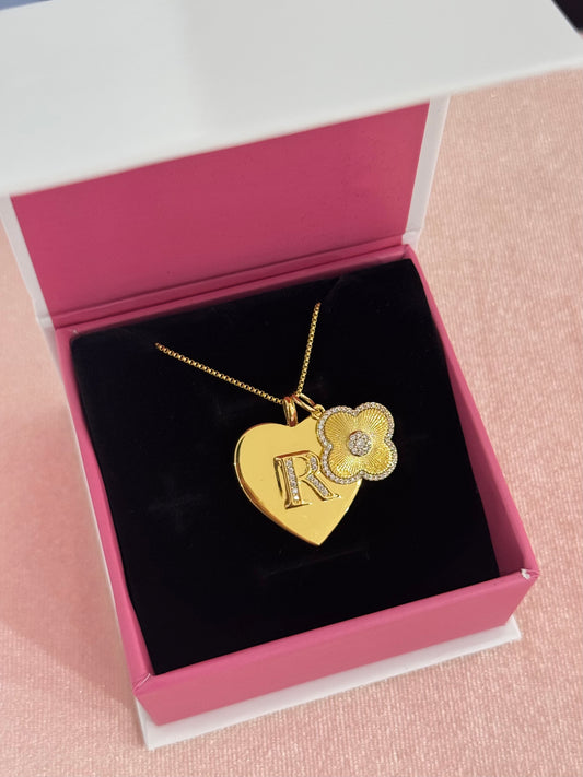 Heart Initial Pendant