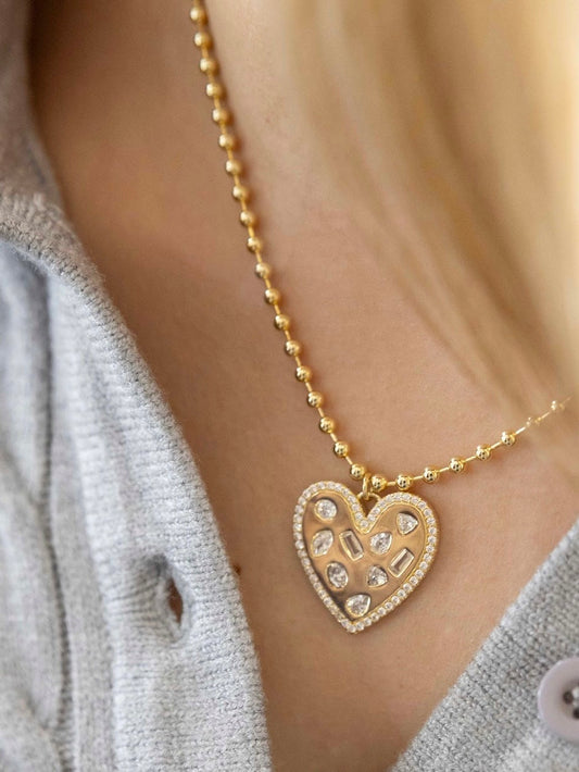 Crush Confetti Heart Necklace