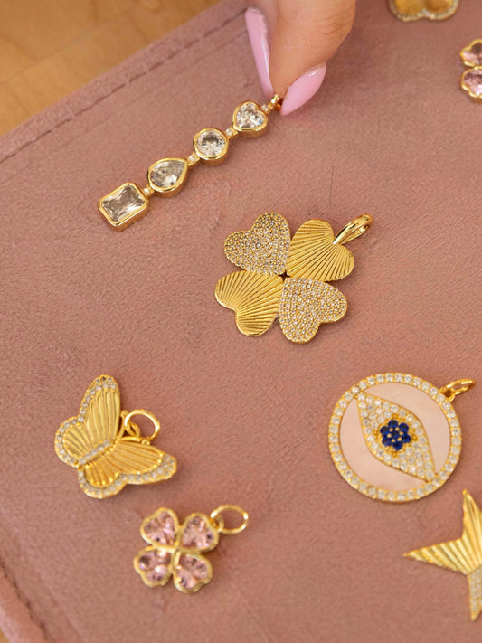 Jumbo CZ Clover Pendant