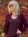 Metallic Cami With Rhinestone Detail | R293