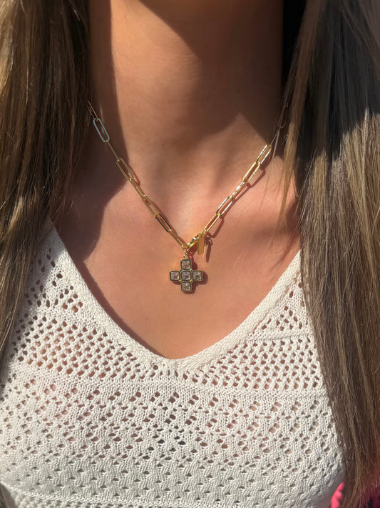 Monaco Cross Necklace