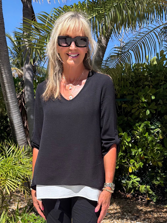 Airflow Layered Look Tunic | T338