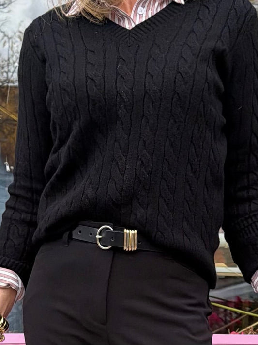 Genuine Leather 2-Tone Belt | BLT128