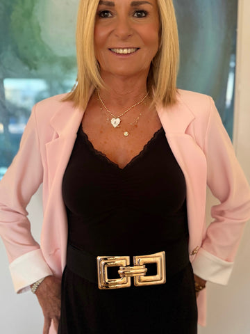 Double Square Fashion Stretch Belt | BLT116