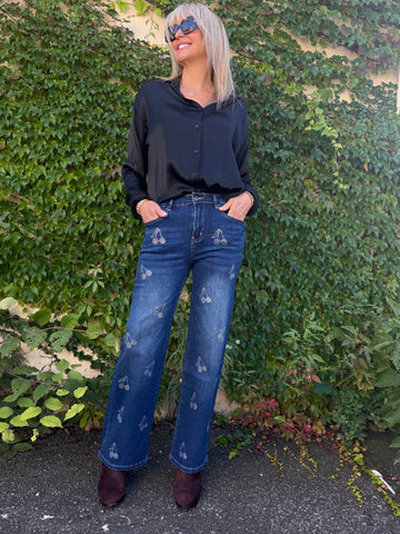 Bling Cherry Jeans | JN226