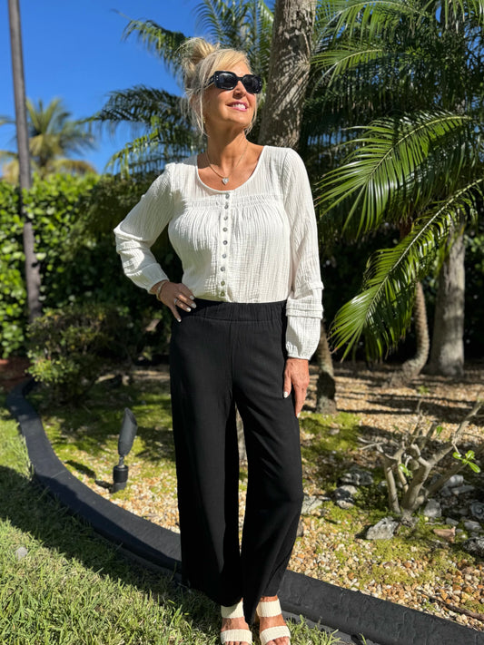 Everyday Pull-On Flowy Ankle Pant | PA253