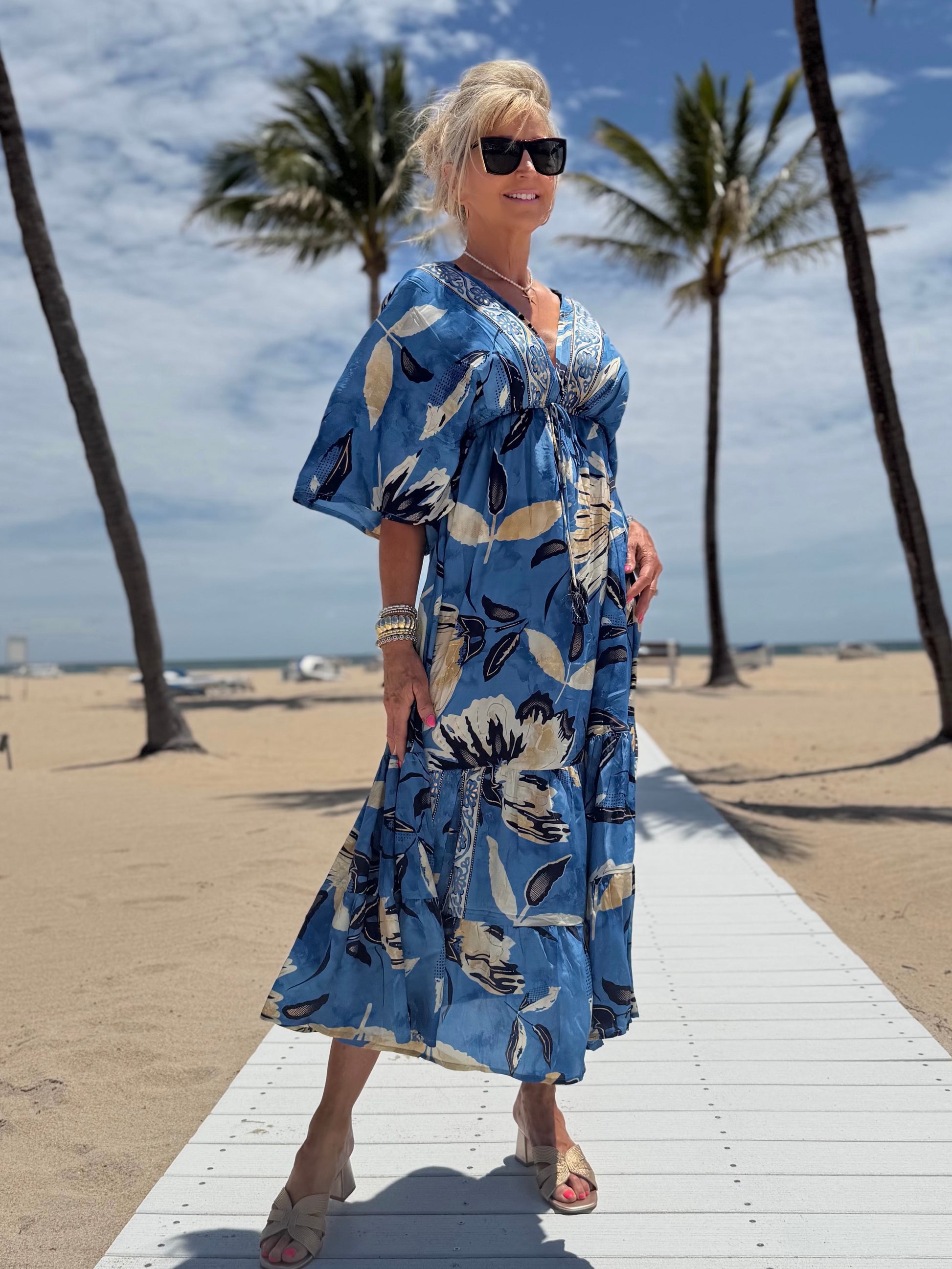 Beach Vibes Silk Blend Dress