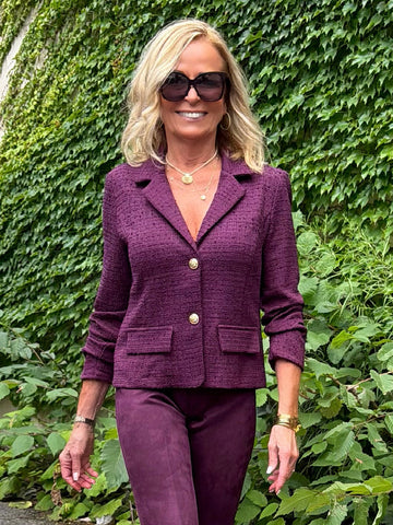 Bouclé Blazer With Button Detail | R291