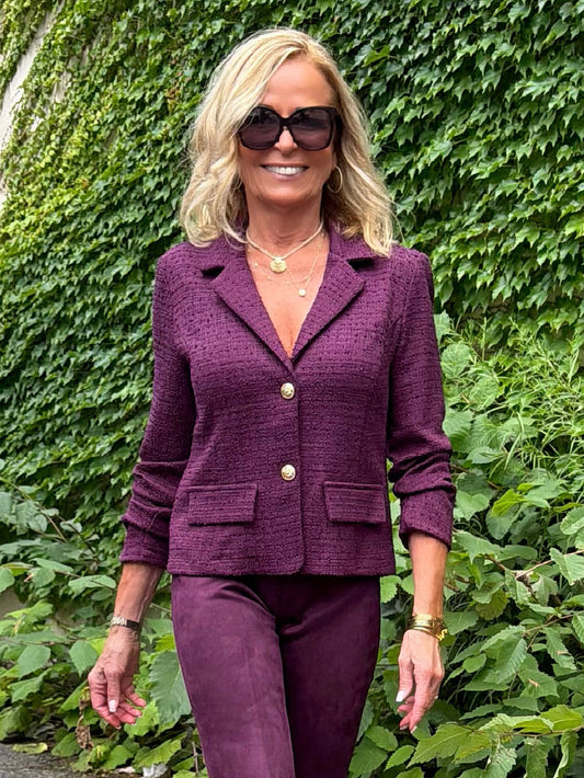 Bouclé Blazer With Button Detail | R291