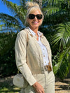Floral Breeze Button Front Jacket | JK237