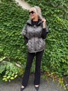 Quilted Nylon Shawl-Neck Boxy Vest | R299