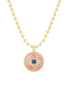The Athena Medallion Necklace | Ball Bead Necklace