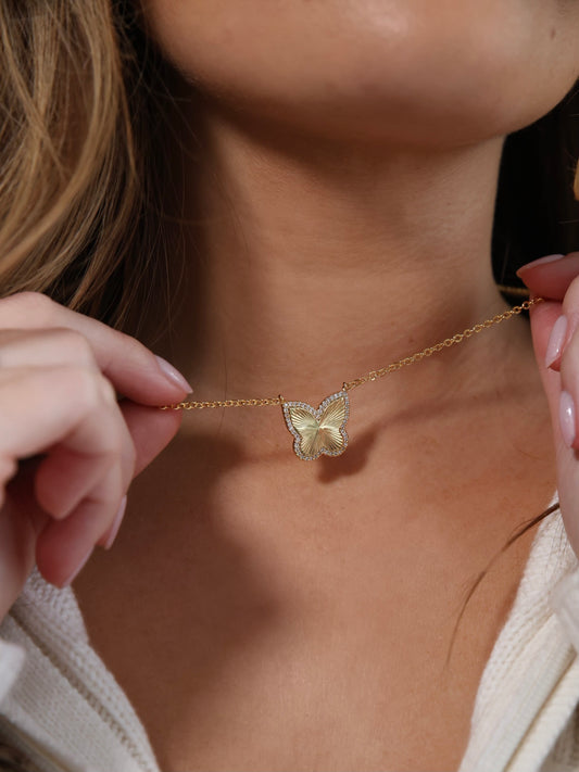 Sisterhood Butterfly Necklace