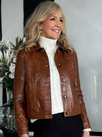 Vegan Leather Jacket | JK205