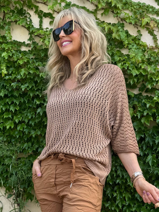 Bella Italian Knit Top | T214