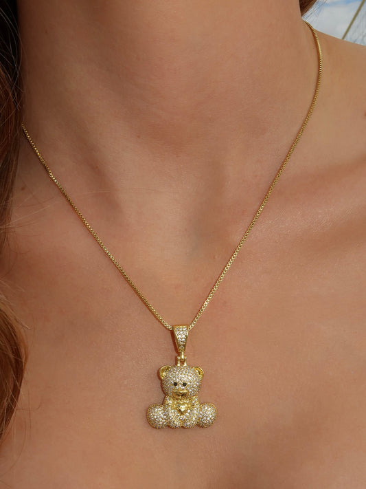 Belle Teddy Necklace