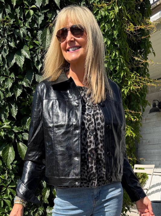 Faux Leather Cool Girl Jacket | JK242