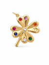 Multicolour CZ Clover Pendant
