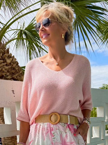 One-Size Roma Italian Knit Top | T308