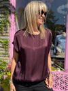 Italian Silky Dolman Top | T376