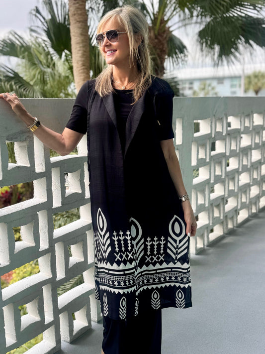 Fabulous Sleeveless Printed Vest | V209 (Pre-Order)