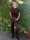 Luxe Vegan Leather Pant | PA295