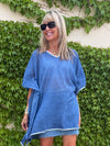 Fabulous 100% Cotton Tunic With Metallic Detail | P204