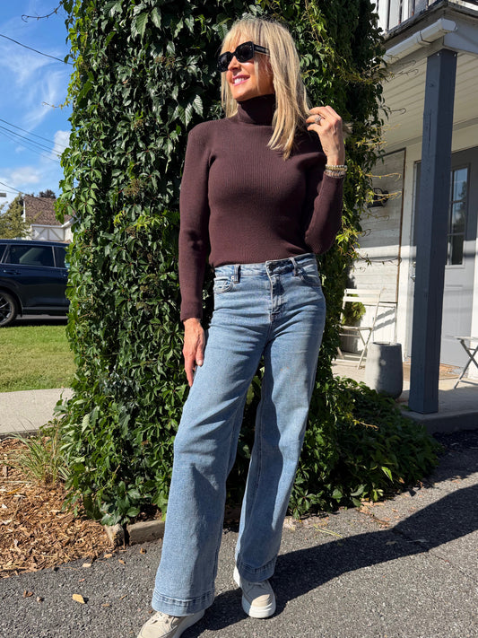 Flattering High Rise Wide Leg Jean | JN219