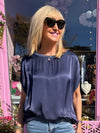 Italian Silky Dolman Top | T376