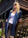 Fabulous Cardi With Cable Knit Detail | C232