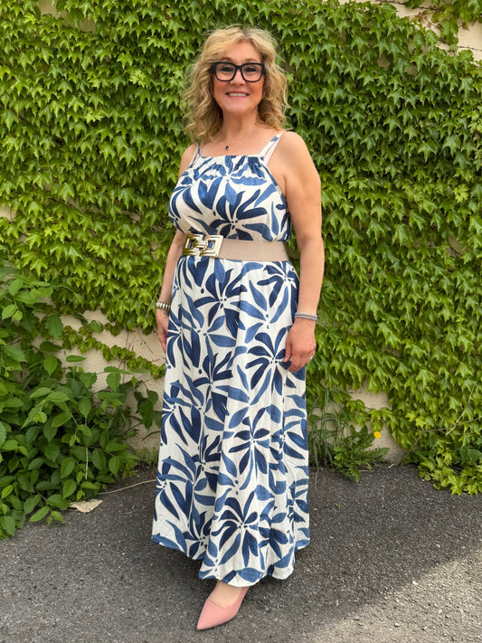 One-Size Flattering Sleeveless Maxi Dress | D252