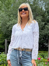 Capri Eyelet Detail Cardi | C229