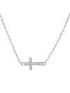 Dainty Mini Cross CZ Necklace