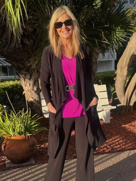 Wardrobe Staple Open Front Cardi | C225