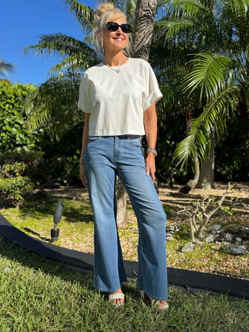 Flattering High Rise Palazzo Jean | JN211