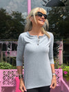 Artizan Fave Beyond Basic Long-Sleeve Top With Button-Front Detail | T353