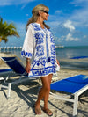100% Cotton Embroidered Tunic/Cover-Up | T240