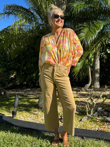 Flattering Stretch High Rise Palazzo Pant | PA252