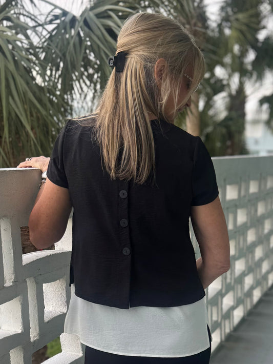 2-Piece Asymmetrical Party In The Back Fooler Top | T238 (Pre-Order)