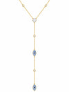 Protection CZ Lariat Necklace