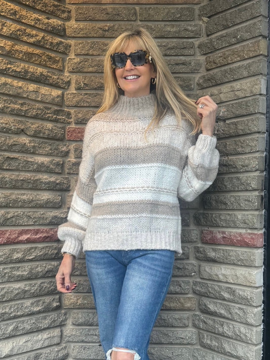 Fashionable Tricolor Sweater | T720