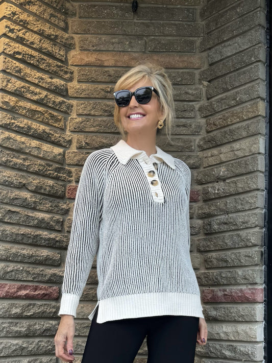 Quiet Luxury Button Up Sweater | T676