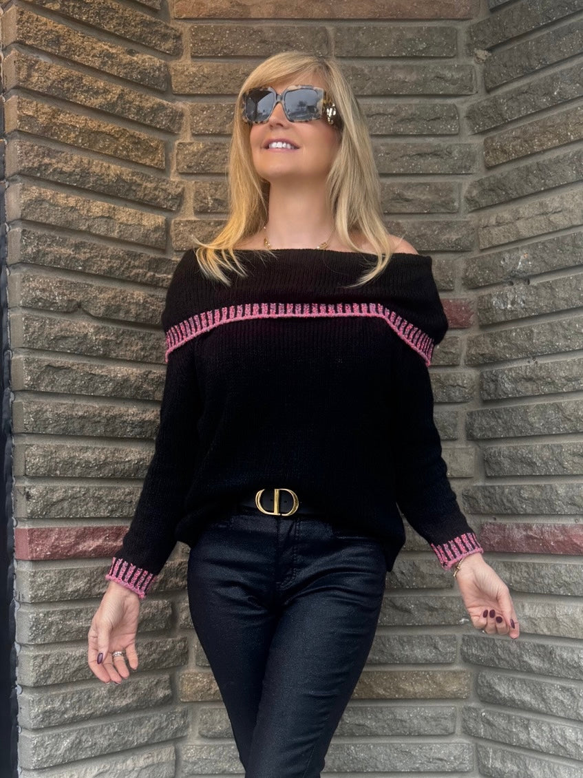 Luxury Off Shoulder Sweater | T708