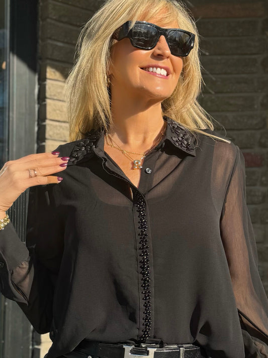 Stunning Sheet Holiday Blouse | T713