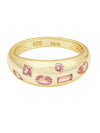 Luna Multi Stone Dome Ring