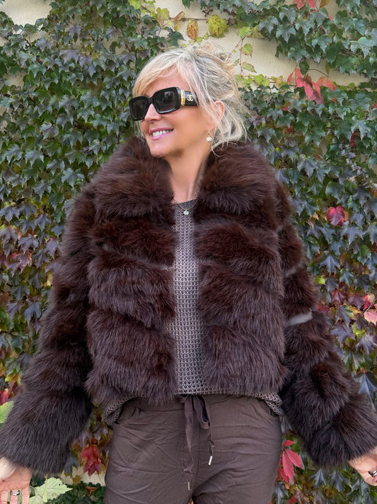 Stunning Faux Fur Jacket | R314